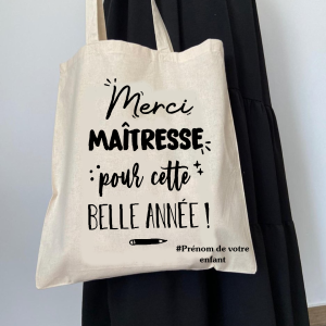 Tote bag merci maitresse